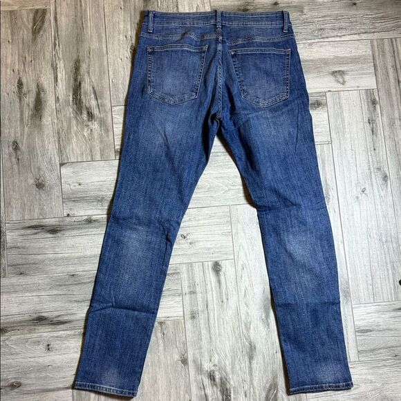 Warp + Weft Men's Slim Blue Denim Jeans - Picture 9 of 10